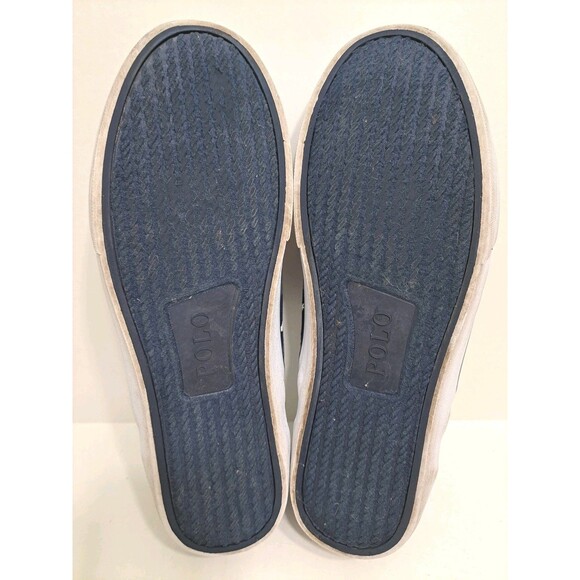 Polo Ralph Lauren Thompson P Men's 11 Bear Lighthouse Flag Slip On Canvas Shoes - Picture 10 of 10